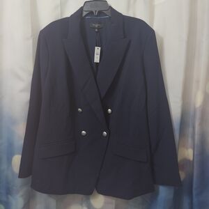 NWT- Talbots Elegant Navy Blue Blazer